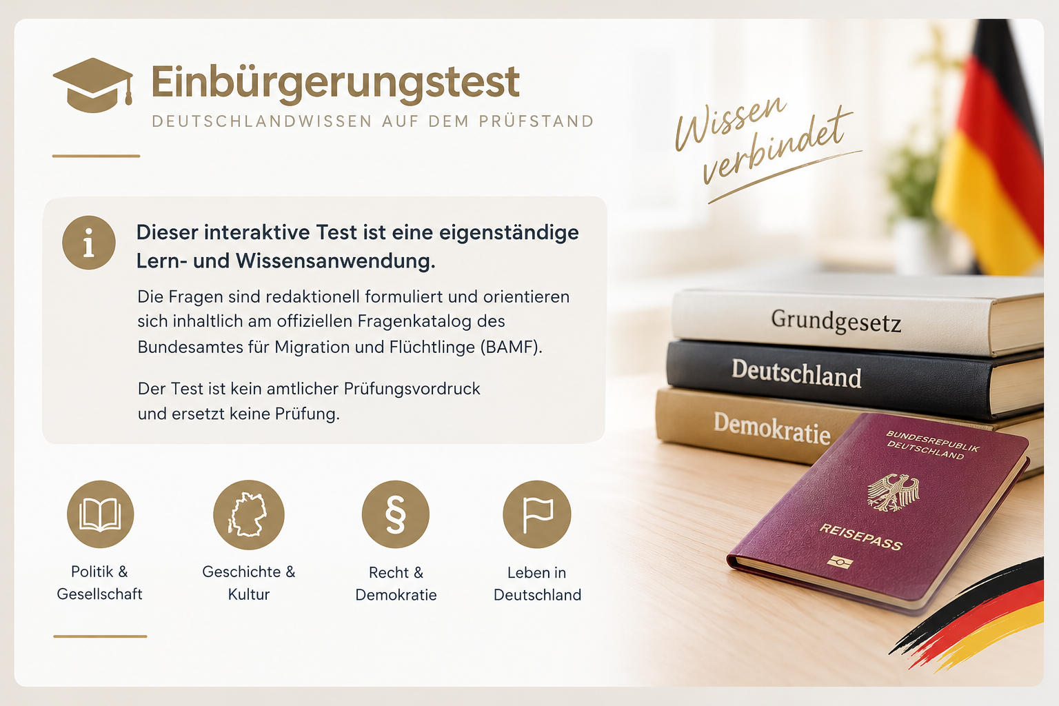 Online-Trainer für den Einbürgerungstest
